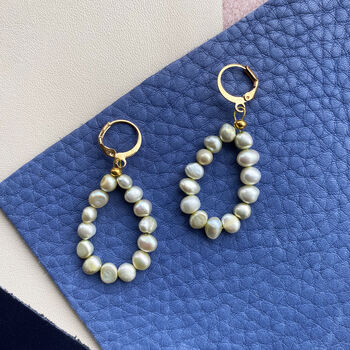 Handmade Freshwater Pearl Drop Earrings, 5 of 10