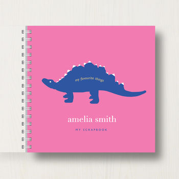 Personalised Kid's Dinosaur Memory Book Or Scrapbook, 7 of 9