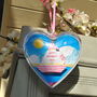Seaside Paper Sail Boat Heart Personalised Message, thumbnail 6 of 9