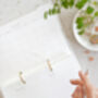 Reusable Planner With 2026 Insert Limited Edition Pressed Flowers, thumbnail 6 of 11