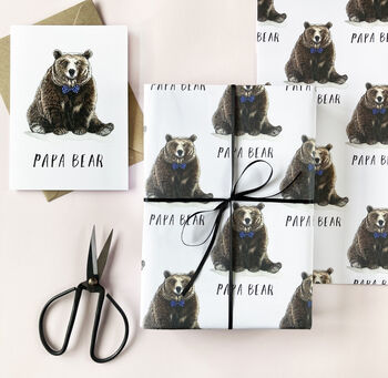 Papa Bear Wrapping Paper, 2 of 4