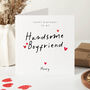 Personalised Birthday Card For Boyfriend With Red Hearts, thumbnail 1 of 4