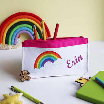Rainbow Personalised Pencil Case, 2 of 11