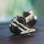 Personalised Hidden Message Cufflinks With Wood And Silver Plating, thumbnail 2 of 5