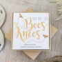 Yellow Gold Bee Earrings, You Are The Bees Knees, thumbnail 1 of 4