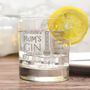 Personalised Gin 'Ginometer' Tumbler Glass For Mum, thumbnail 2 of 3