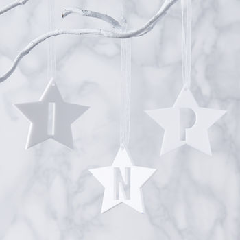 Initial Star Personalised Decoration, 6 of 9