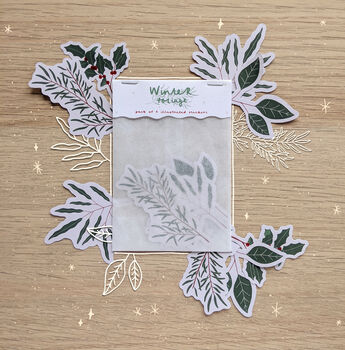 Illustrated Winter Foliage Sticker Set, 2 of 5