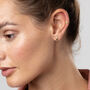 Gold Plated Moon And Star Stud Earrings, thumbnail 2 of 7