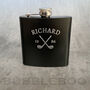 Personalised Golfers Hip Flask, thumbnail 1 of 5