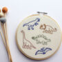 Dinosaur Hand Embroidery Hoop, thumbnail 4 of 9