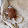 Tiger Teething Ring Rattle For Baby, thumbnail 1 of 5