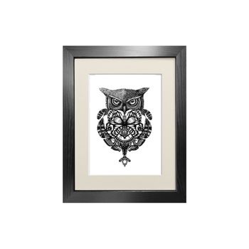 'The Owl And Pocket Watch' Fine Art Print, 6 of 7
