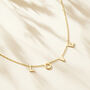 9ct Gold ‘Love’ Necklace, thumbnail 2 of 7