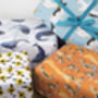 'Puffin Parade' Pack Of Luxury, Recycled Wrapping Paper, thumbnail 4 of 4