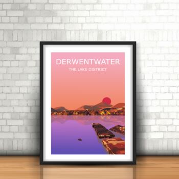 Derwentwater Lake District Art Print, 3 of 4