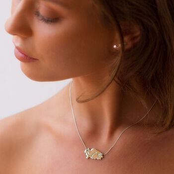 Ibiza Constellation Necklace Silver, Gold/Rose Plated, 4 of 9