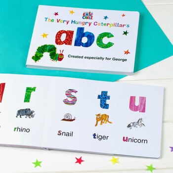 Personalised Very Hungry Caterpillar Board Book – Abc, 2 of 8
