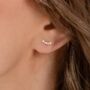 9ct Solid Gold Diamond Mini Bubble Stud Earrings, thumbnail 1 of 3