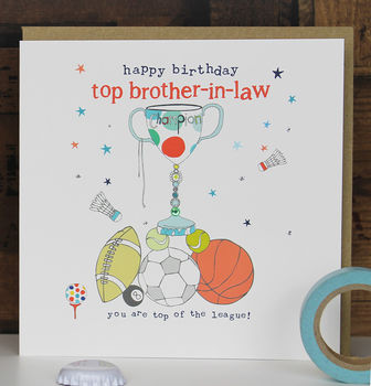 Sister/ Brother In Law Birthday Card By Molly Mae | notonthehighstreet.com