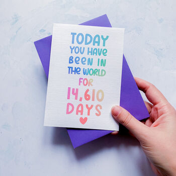 Personalised Days Birthday Card, 4 of 7