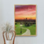 Primrose Hill London Skyline Travel Poster Art Print, thumbnail 4 of 8