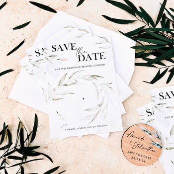 Save The Date Wedding Magnet Cards, 6 of 10
