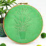 Aspidistra Houseplant Embroidery Kit, thumbnail 1 of 5