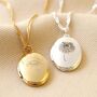 Personalised Birth Flower Locket Necklace, thumbnail 3 of 9