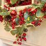 Berries And Baubles Pre Lit Garland, thumbnail 5 of 6