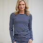 Long Length Cotton Striped Tees, thumbnail 2 of 2
