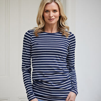 Long Length Cotton Striped Tees, 2 of 2