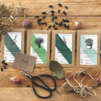 Literary Seeds: The Herbs Set Of Four Seed Packets, 3 of 5
