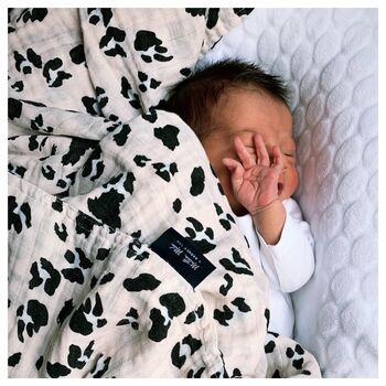 ‘The Swaddle’ Leopard Print Baby Muslin, 3 of 12