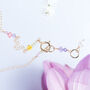 Dainty Zircon, Swarovski And Pearl Chain Necklace, thumbnail 6 of 12