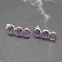 Purple Amethyst Earrings: February Birthstone, thumbnail 1 of 8
