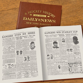 New York Rangers Personalised Gift Newspaper Book, 5 of 11