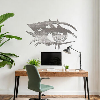 Artistic Metal Eye Wall Art For Modern Living Room Decor, 4 of 11