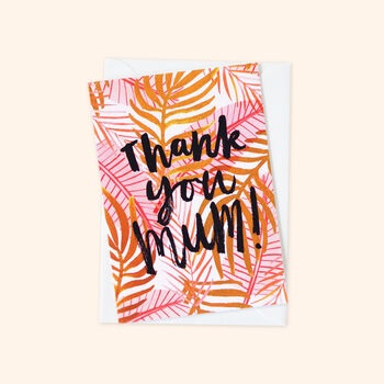Thank You Mum Botanical Mother's Day Card, 3 of 3