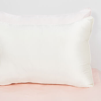 Silk Pillowcase Ivory Mulberry Silk Satin Pillow, 4 of 7