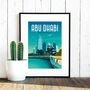 Abu Dhabi Travel Poster Art Print, thumbnail 2 of 4