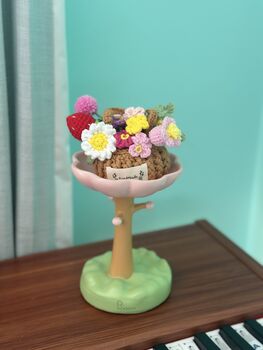 Mini Crochet Flowers Basket, 6 of 7