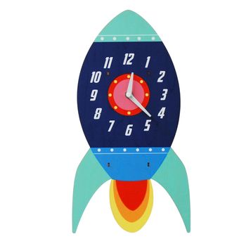 Personalised Children's Rocket Spaceship Clock, 2 of 2