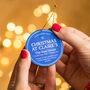 Personalised Blue Plaque Christmas Tree Decoration, thumbnail 5 of 9