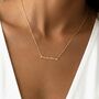 Mama Script Necklace Pregnancy Gift In 18k Gold, thumbnail 1 of 5