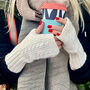 Personalised Knitted Fingerless Gloves, thumbnail 1 of 2
