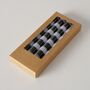 Black Striped Taper Dinner Candles : Set Of Four, thumbnail 4 of 5
