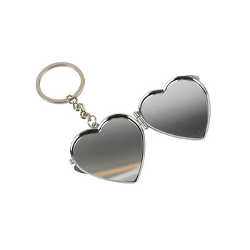 Send With Love Mirror Heart Keyring 'Bear' | Locket | Handbag Accessory, 2 of 3