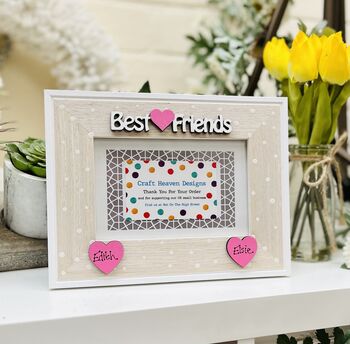 Personalised Best Friends Photo Frame Birthday Gift, 2 of 12