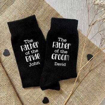 Father Of The Groom Wedding Socks, 2 of 4